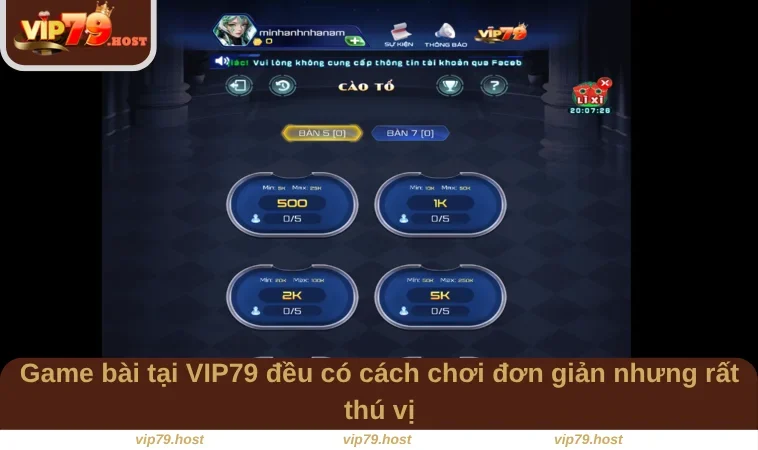 Game bài tại VIP79 đều có cách chơi đơn giản nhưng rất thú vị